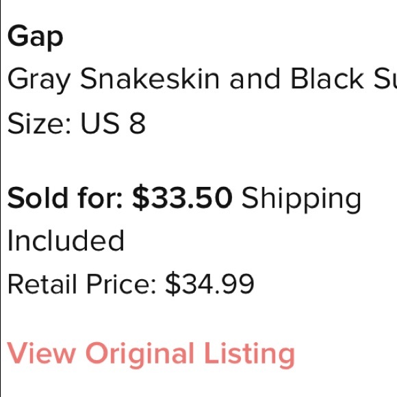 GAP SNAKESKIN FLATS - Picture 6 of 6